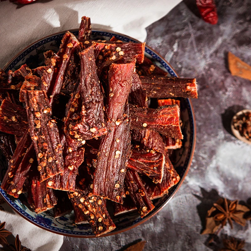 乡野草原特产风干肉就成风干风干猪肉干休闲零食肉脯