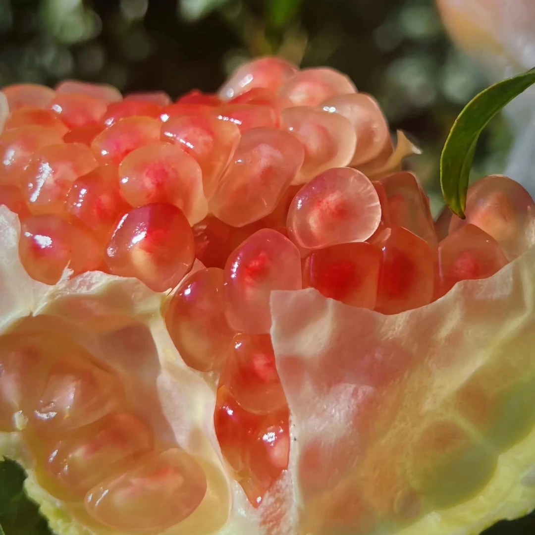 云南蒙自甜绿籽老树石榴  清甜可口 皮薄肉厚多汁