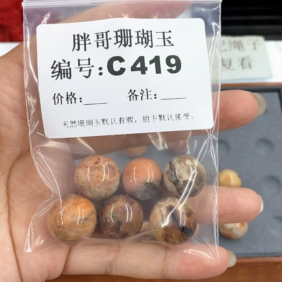 硅化珊瑚（珊瑚玉）C419未镶嵌H****晶