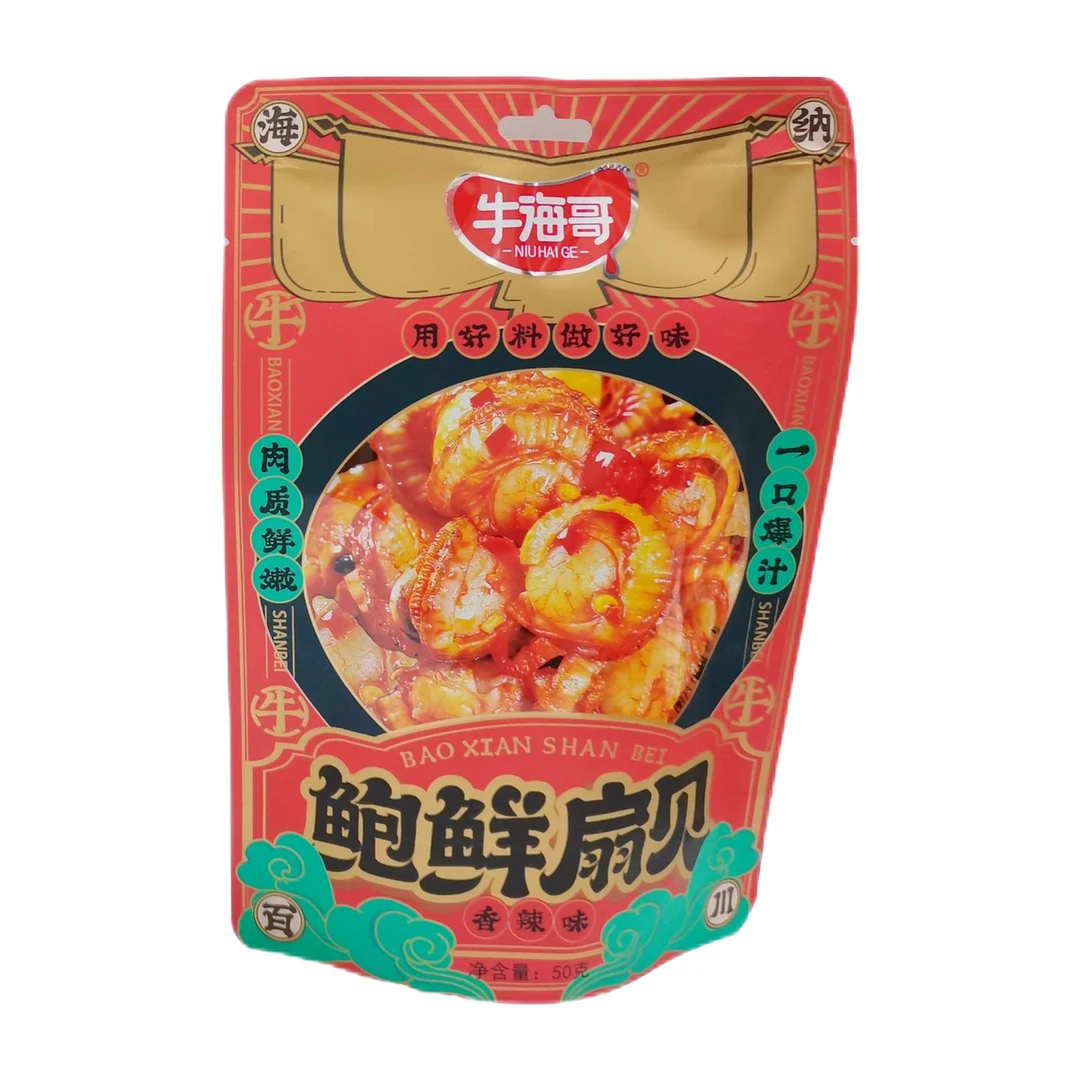 牛海哥鲍鲜扇贝香辣味 50g