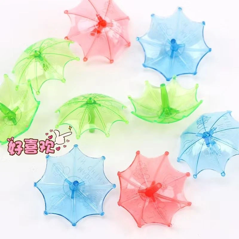 雨伞造型陀螺益智怀旧透明父亲节小陀螺幼儿园礼物儿童玩具礼品