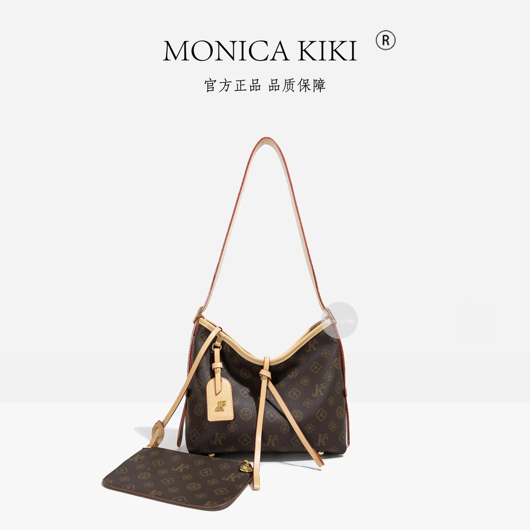 复古印花包包女士2024秋冬新款时尚大容量单肩包斜挎包百搭托特包