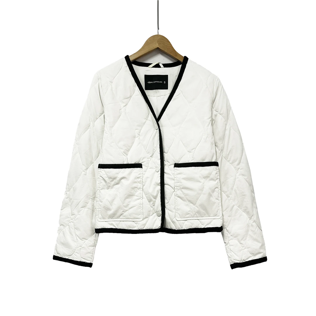 2024新款！女生冬季轻薄减龄小香风羽绒服E299