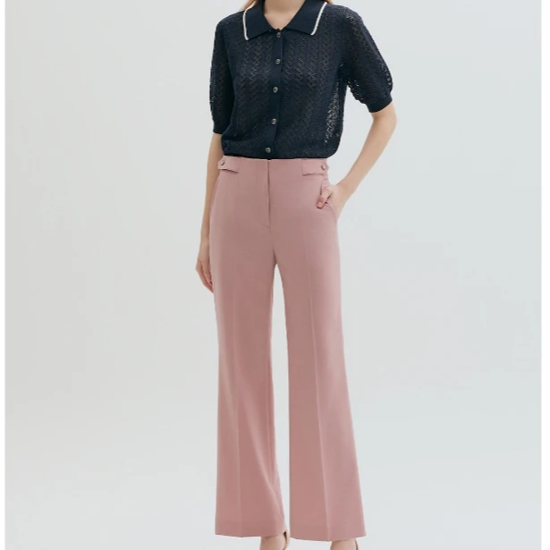 cadell直筒休闲裤/时尚/气质/显瘦/夏季/通勤/女士/垂感/