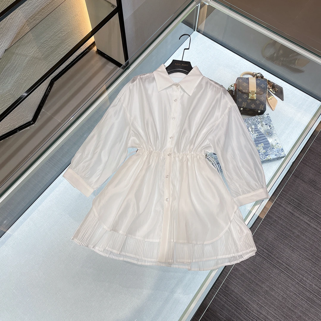 MIUMEM时尚百搭气质防晒衬衫女上衣裙 DY3112