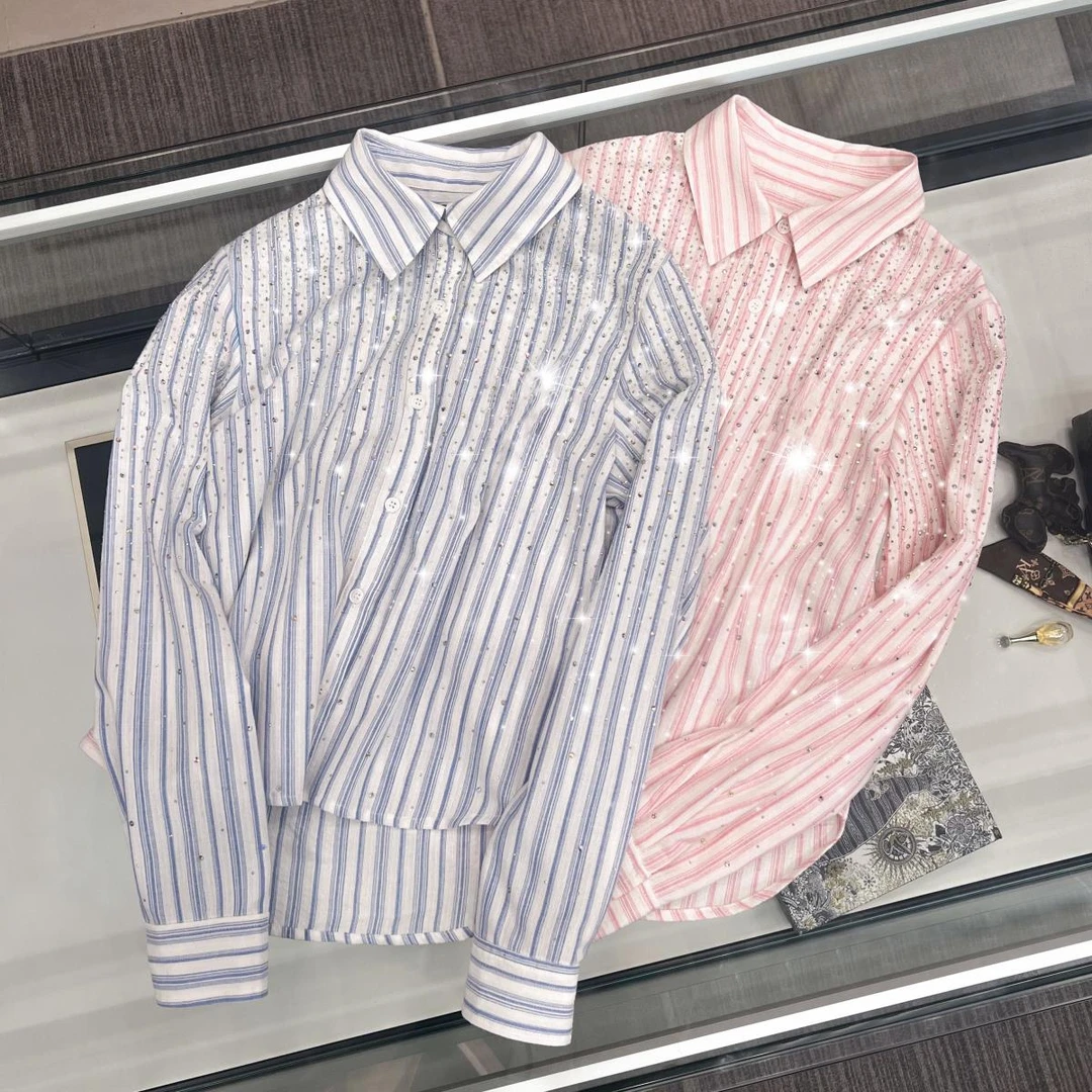 【安妮老板】MIUMEM条纹设计感中长款韩版防晒长袖百搭女DY2936