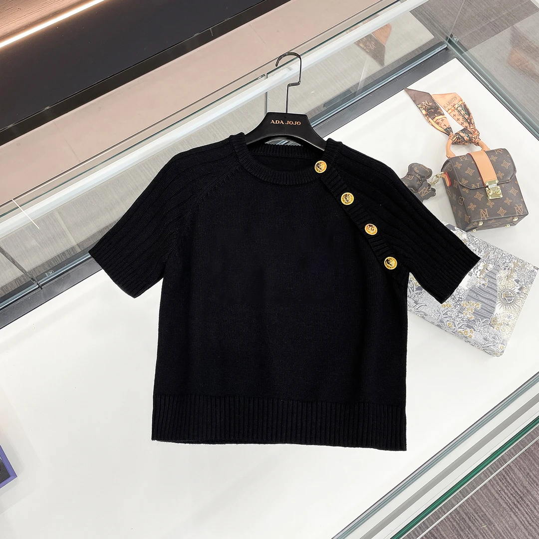 【安妮老板】MIUMEM新款圆领针织时尚百搭洋气毛衣女DY3037