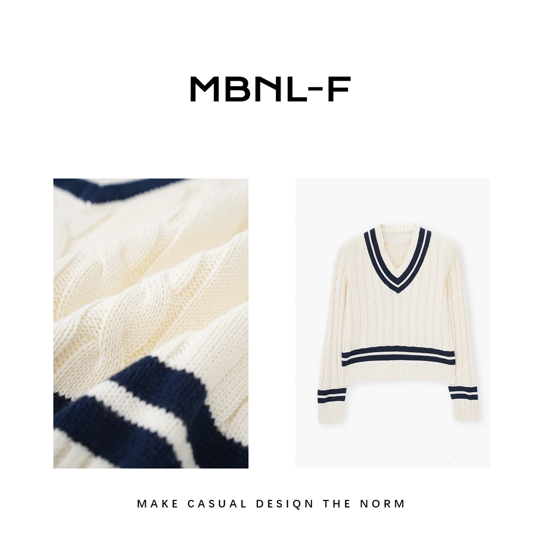 MBNL-F【学院风毛衣】2023F/W新品 休闲学院风毛衣XM-SY860