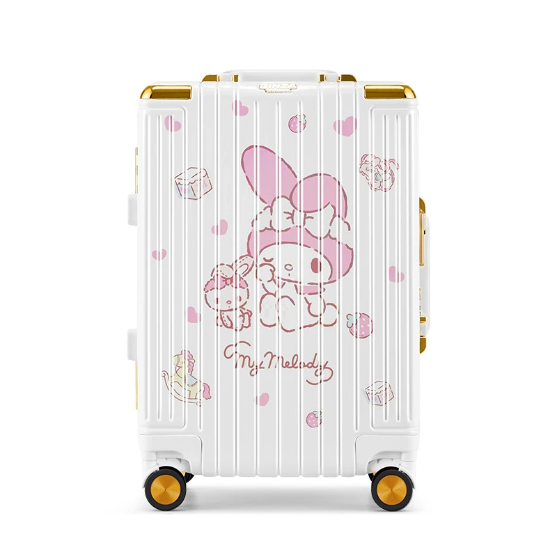 银座美乐蒂联名旅行箱铝框登机行李箱可爱高颜值旅行行李箱9890K