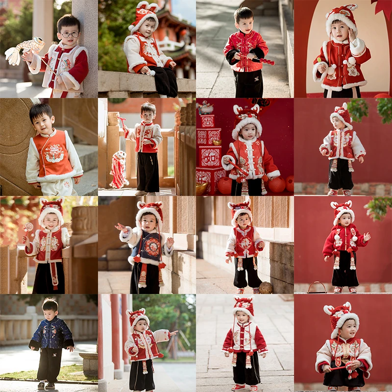 【断码捡漏】男童拜年服冬款周岁礼服新年过年喜庆拜年服新中式国风