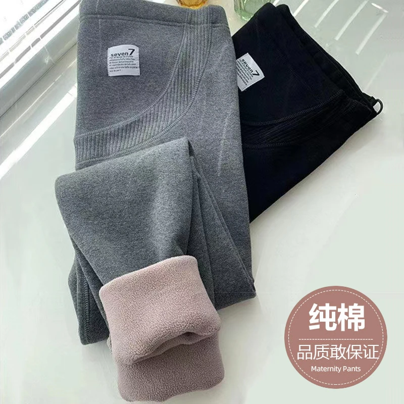 孕妇打底裤秋冬季加绒加厚显瘦棉裤孕妇裤子女秋季外穿春秋款秋装