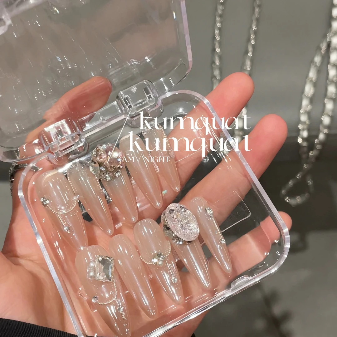 —Nail「缪斯」/电镀粉碎粉/纯手工穿戴甲 可拆卸