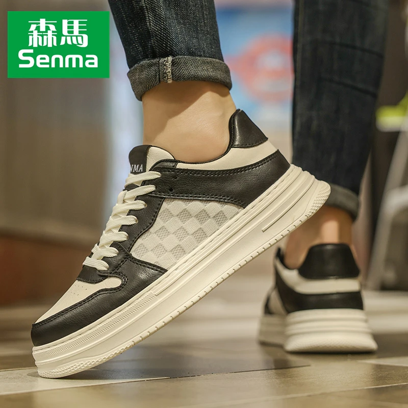 SENMA/森马男鞋2025新款秋季透气运动休闲鞋男款百搭板鞋阿甘鞋男