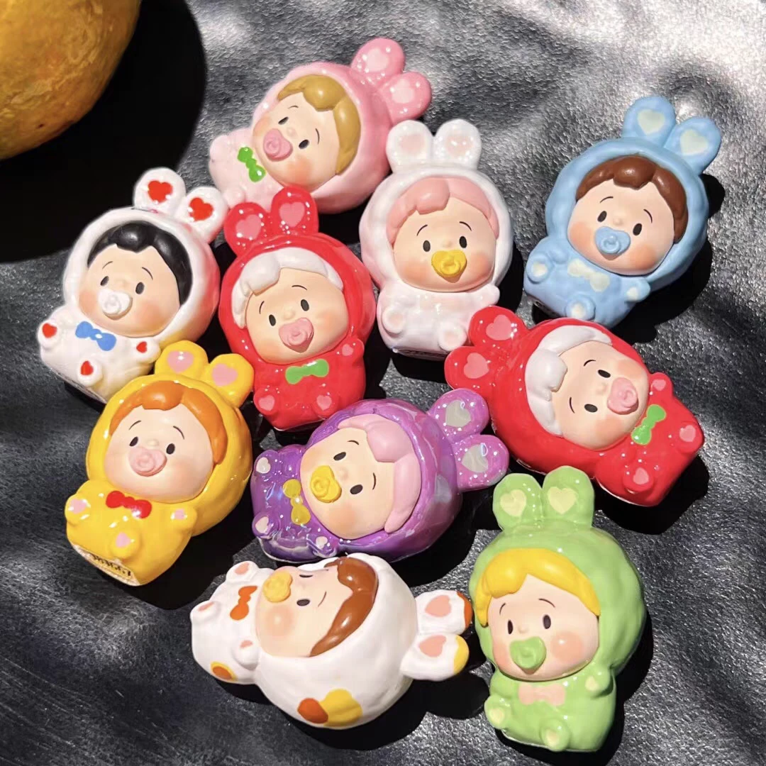 小花卷豆豆兔系列萌粒盲盒盲袋潮玩baby兔可爱玩具少女心礼物摆件