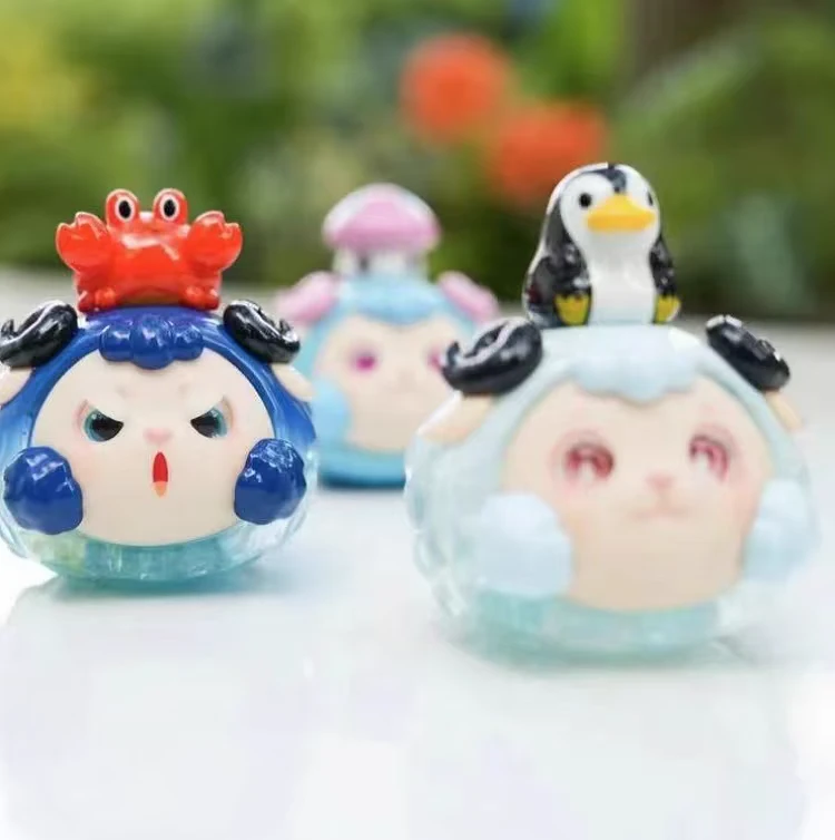 巴风特小羊趴窝窝团子二代神奇的小怪兽毛绒盲盒小沙发头上有娃