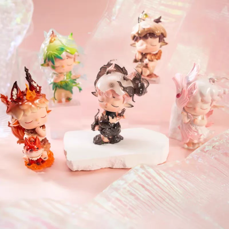 正版新品Heyone黑玩MIMI自然诗系列盲盒国风手办公仔摆件生日礼物