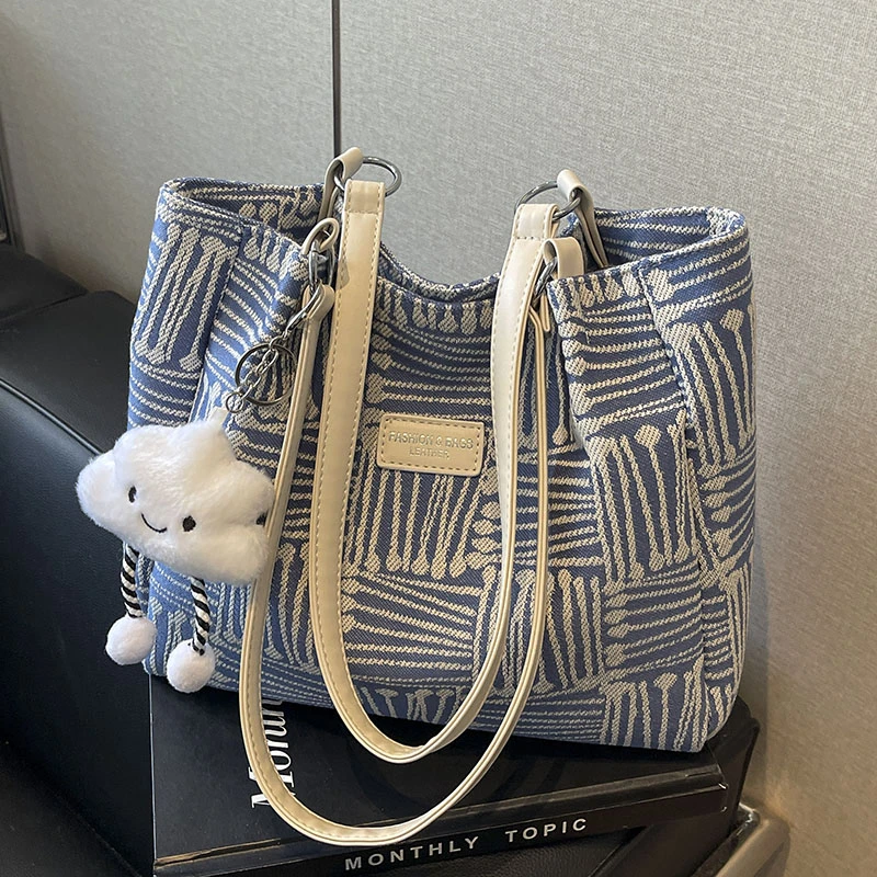 时尚设计感大容量包包2025新款女士手提单肩包百搭通勤上班托特包