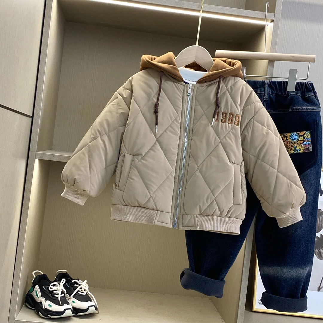 星际小熊1304前片数字1989款休闲外套2023年秋冬新款潮童
