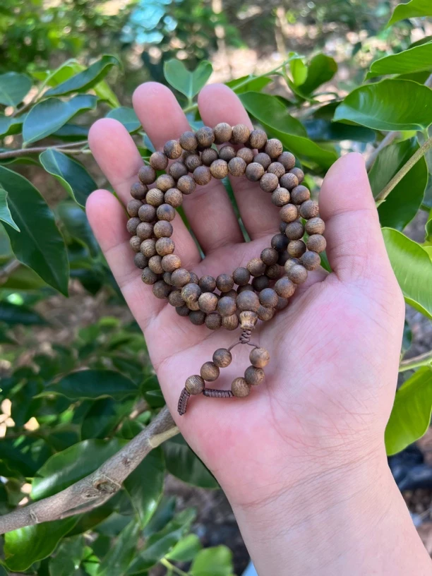 沉香奇楠沉香手串07圆珠多圈14克+多样性发一A010