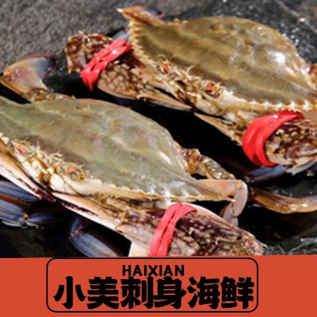 鲜活梭子蟹 约500g