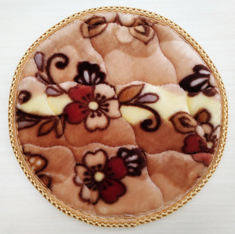 秋冬毛毯绒圆垫  圆形坐垫 凳子垫 幼儿园垫 屁股垫