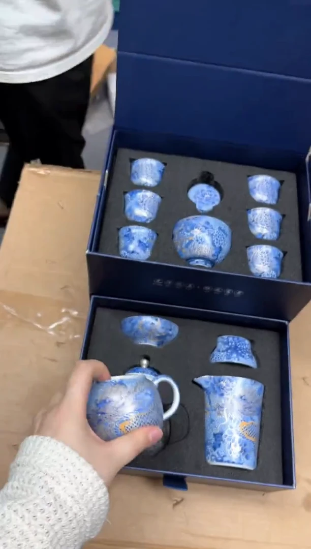 【闪购商品】其他掐丝银龙茶具套组