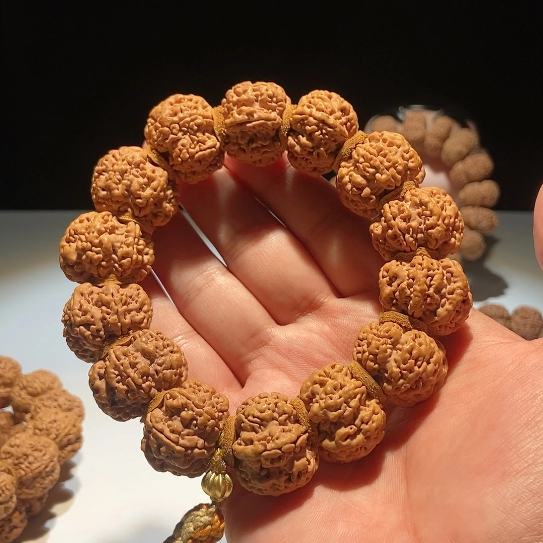 金刚菩提吊坠孤品雪花扇面25mm