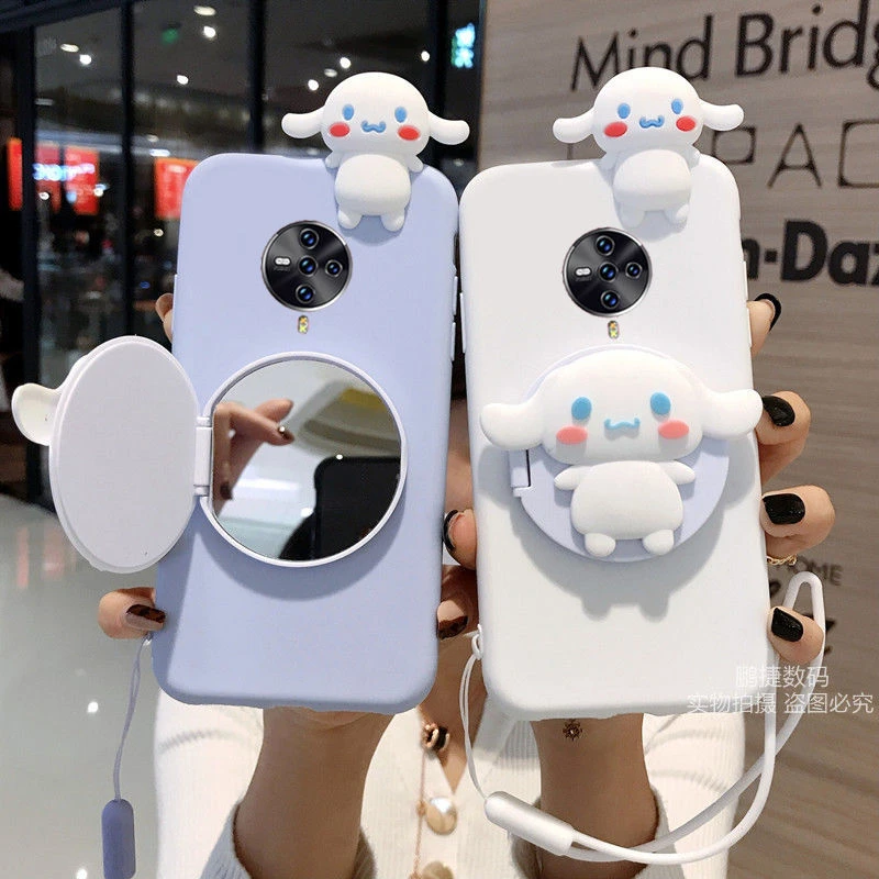 vivoS6手机壳S6网红女款化妆镜卡通防摔V1962A全包壳个性可爱软壳
