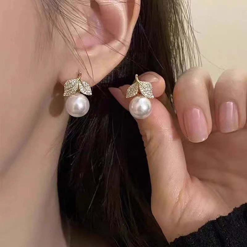 铜合金耳饰 【D60】新款时尚精致甜美百搭简约耳环T060