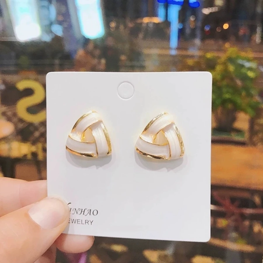 铜合金耳饰 【N70】气质轻奢时尚百搭简约耳环