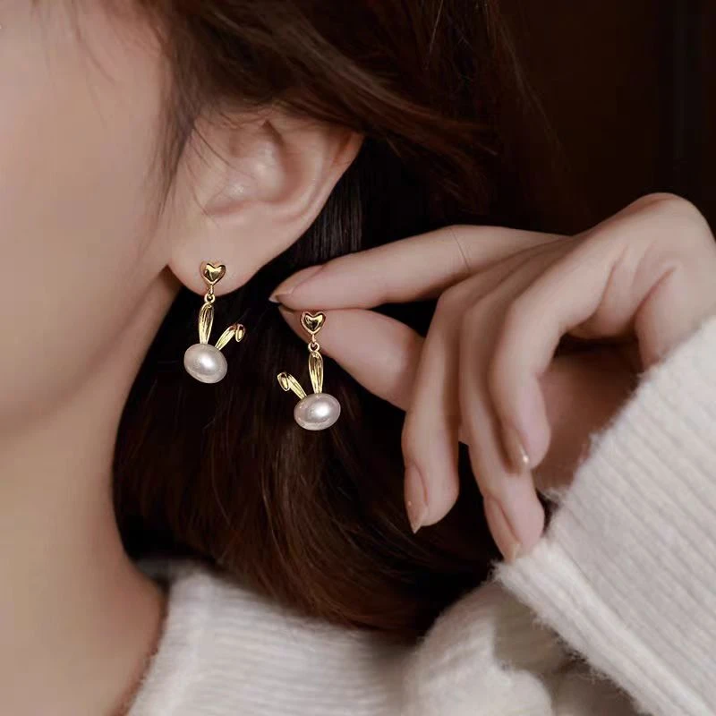 铜合金耳饰 【D70】新款时尚精致甜美百搭简约耳环