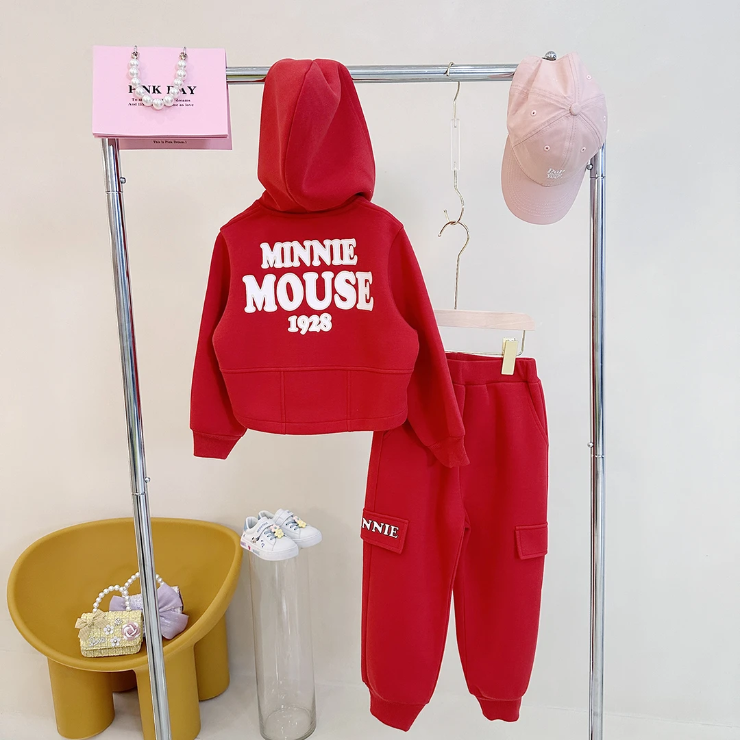 Disney/迪士尼春秋百搭可爱儿童洋气套装XHE3ZZ052