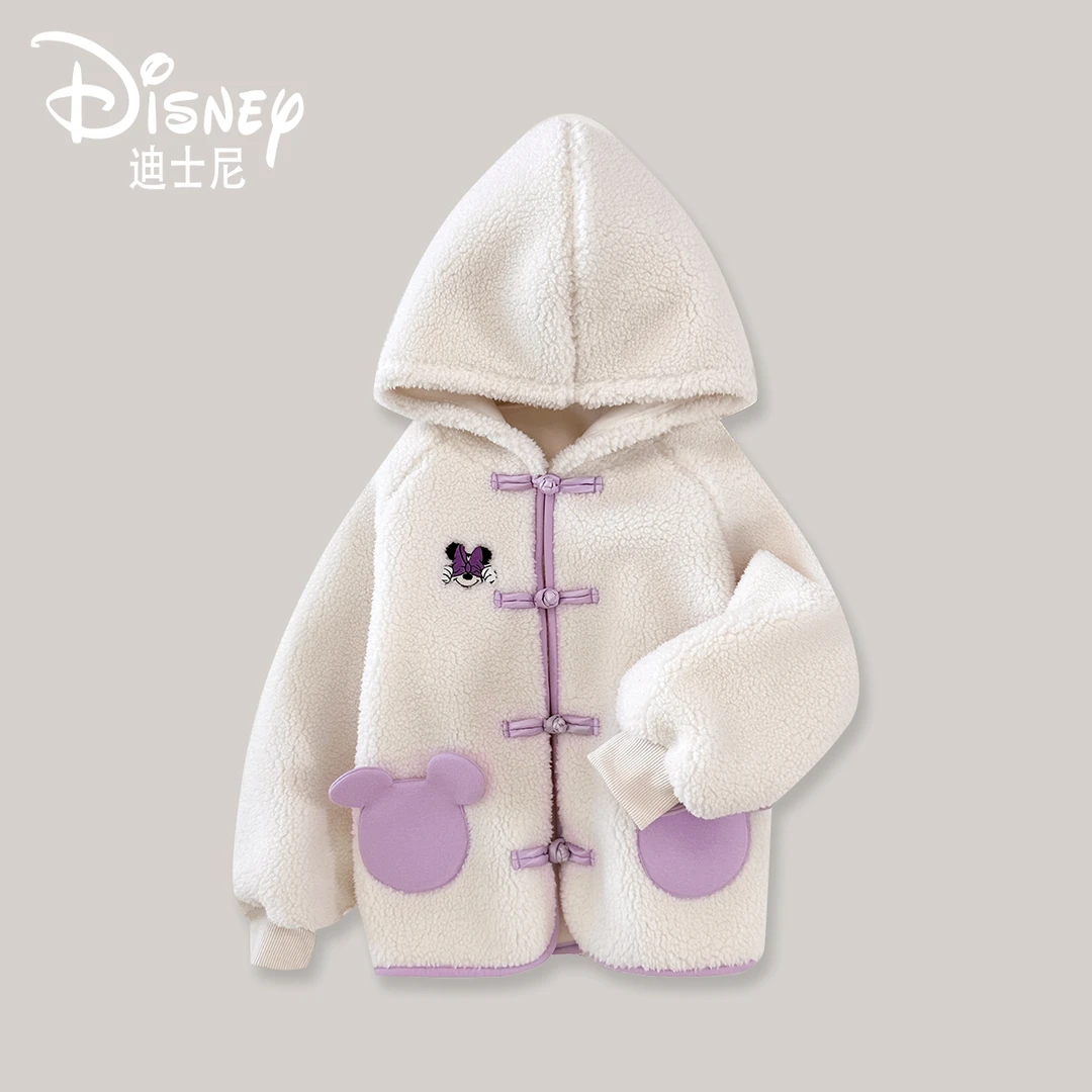 Disney/迪士尼春秋百搭可爱儿童羊羔毛外套XHE3ZJ782