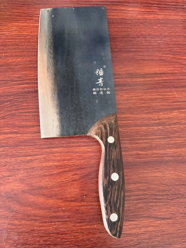 锤青锻打中式斩切刀厨师专用砍骨刀锋利两用商用锤纹家用锻打刀