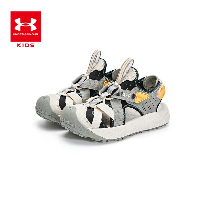 安德玛儿童童鞋女童运动鞋中大童夏季休闲鞋大童沙滩透气男童凉鞋