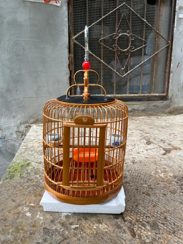 凯里专用手工鸟笼黄豆鸟笼带鸟笼石燕玉鸟颠壳虎头凤小米雀鸟笼子