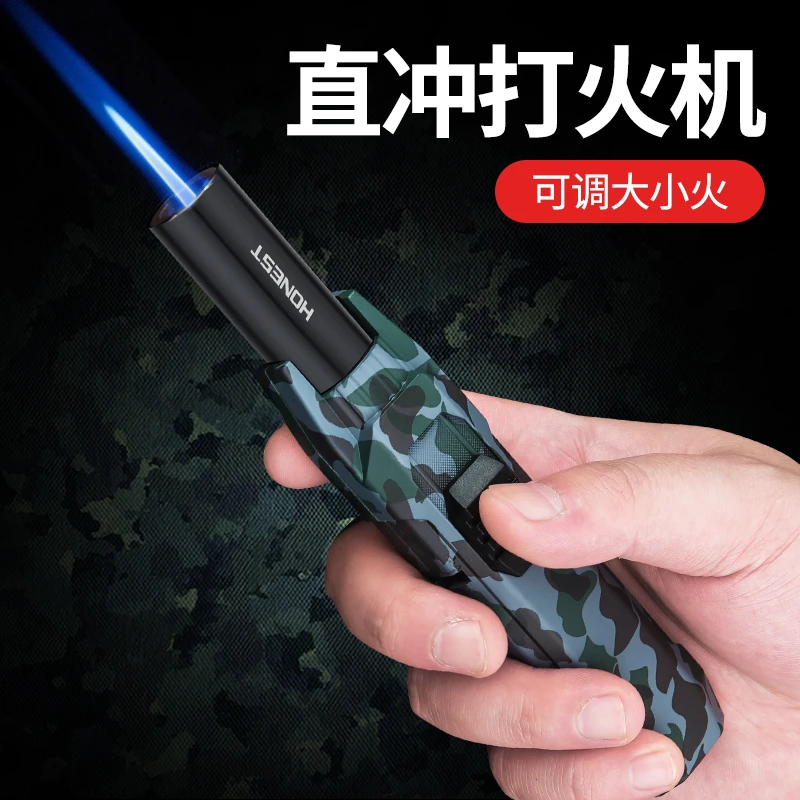 百诚户外新品打火机男士生存运动直冲防风烧烤生火点火打火器送礼