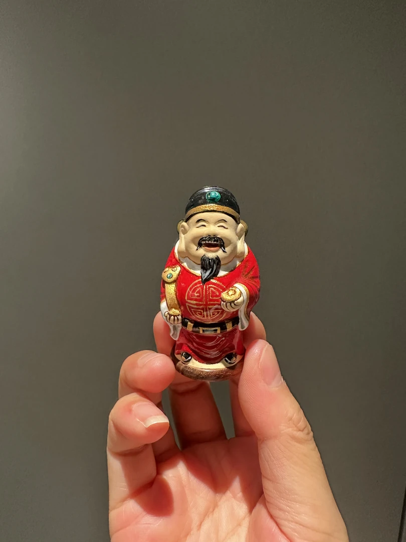 彩色小财神爷葫芦家具摆件