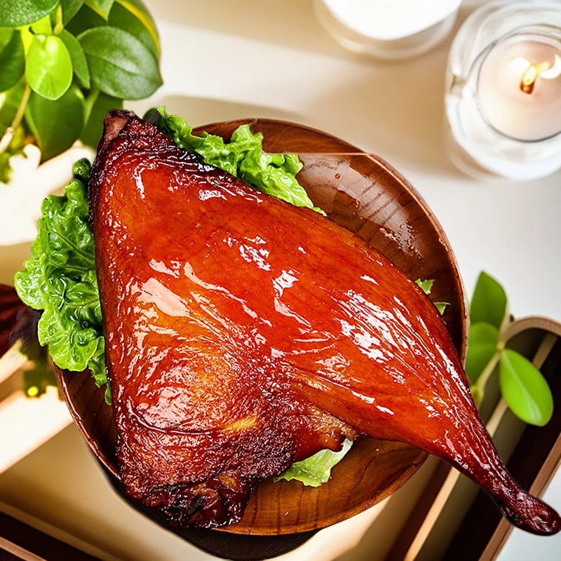 江西特产农家古法柴火熏制特色腊鸭腿湘味紧实肉质烟熏风味口感