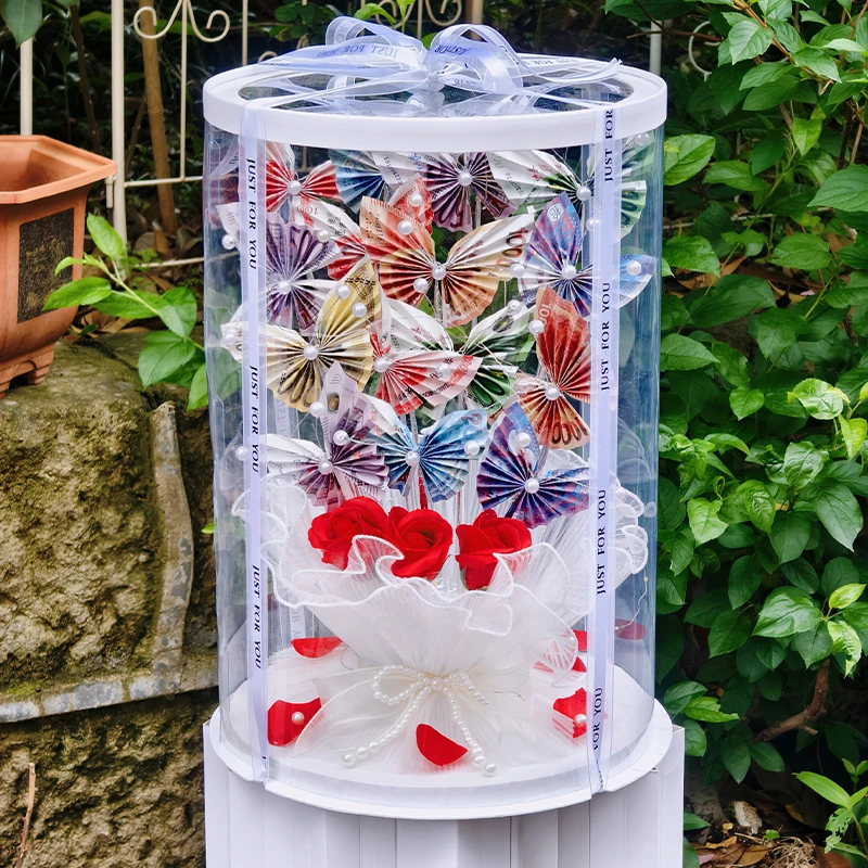 七夕情人节有钱花蝴蝶礼盒DIY材料包送长辈男友女友闺蜜生日礼物