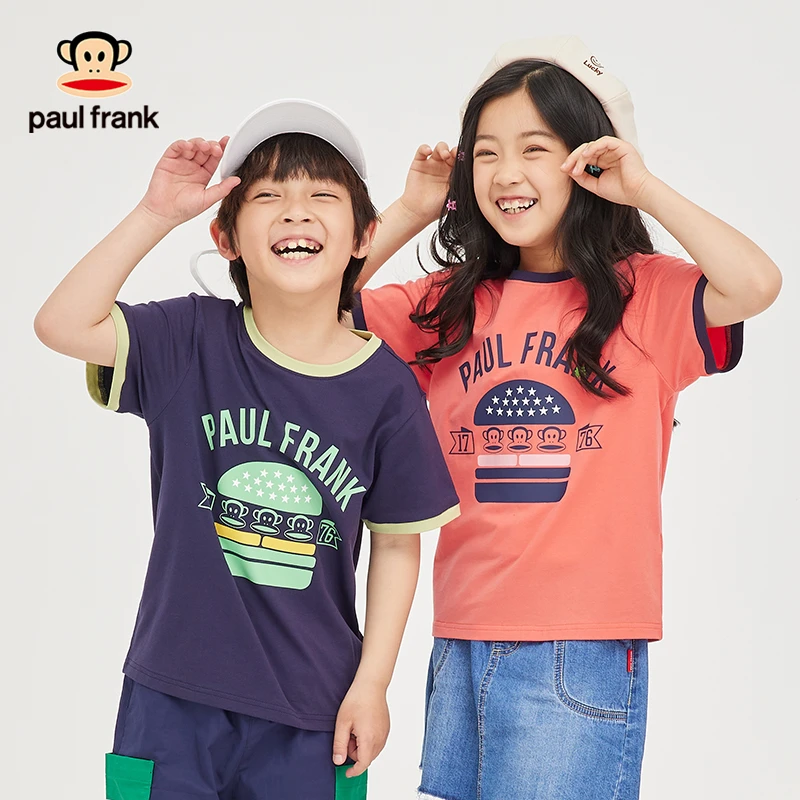 paul frank/大嘴猴57-78整运动儿童休闲夏季中大童短袖