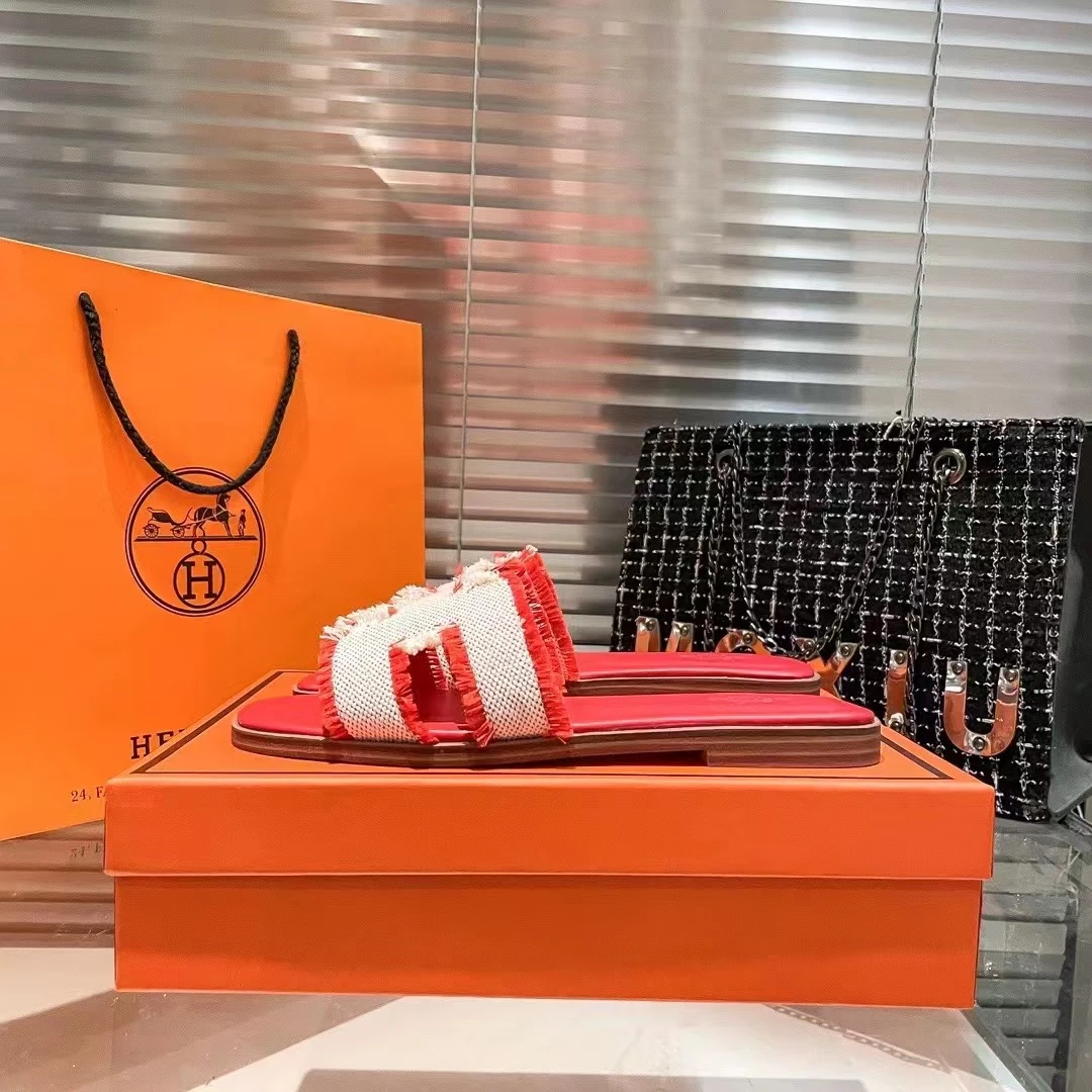 一字型平底胶粘鞋方头套趾一字拖鞋子小香风高跟女鞋