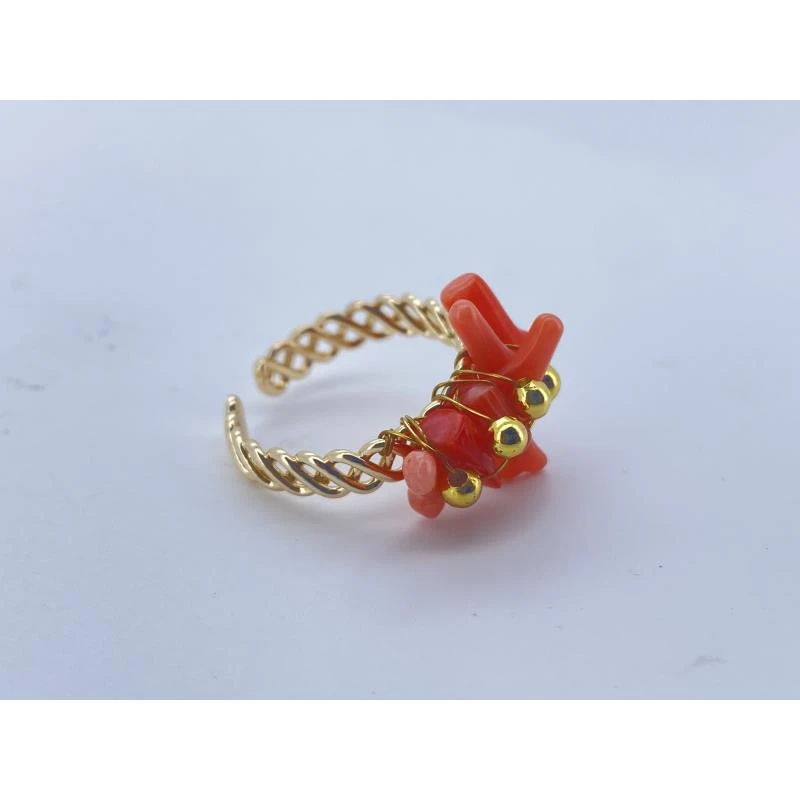 精美时尚樱花粉戒指 4231