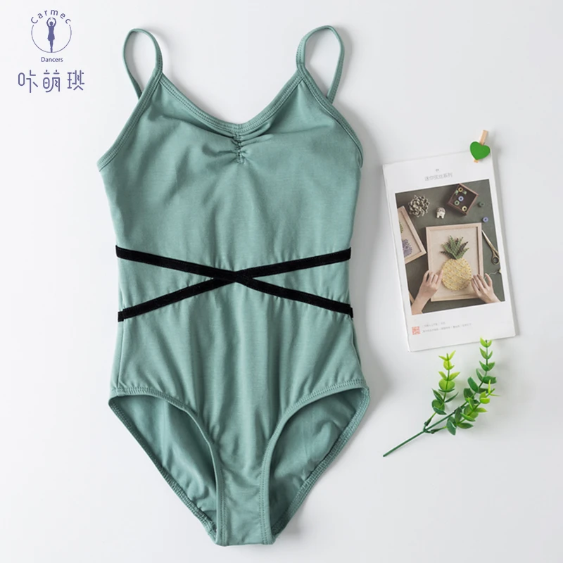 咔萌琪2035儿童舞蹈服练功考级服公主吊带芭蕾舞运动跳舞中国舞服