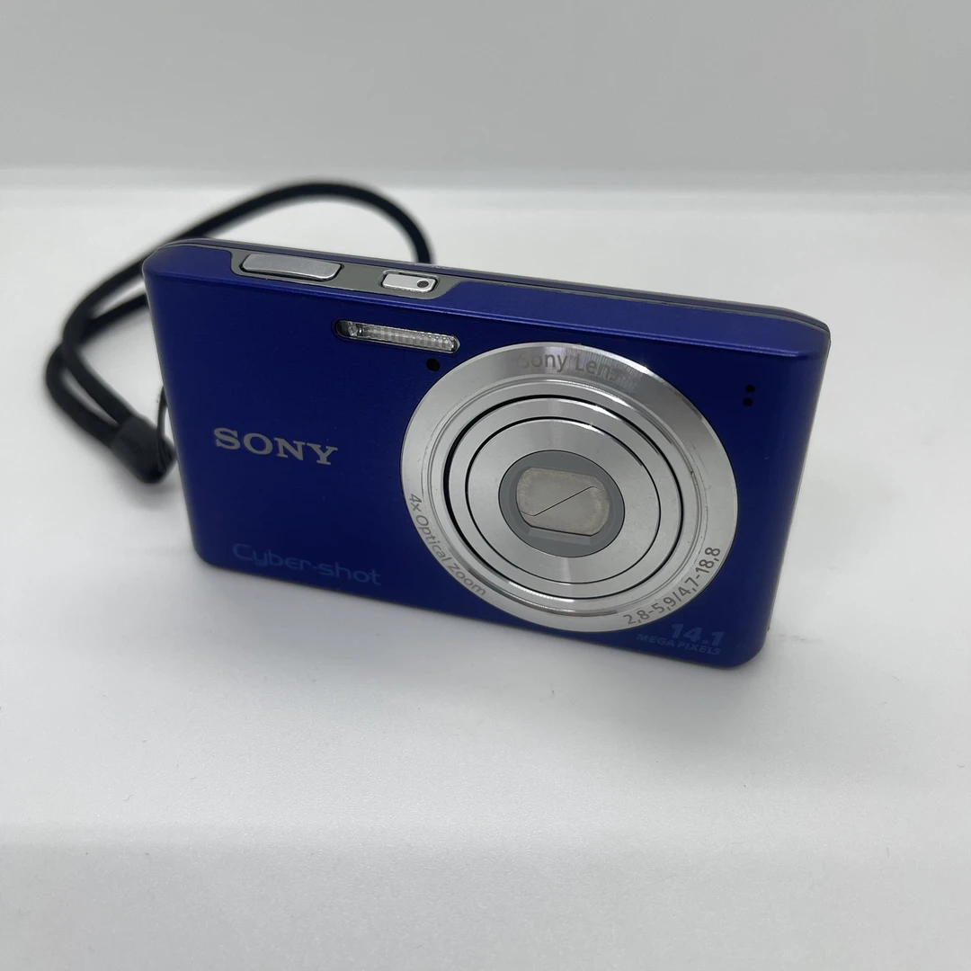 9新 Sony/索尼 索尼w610 1410万像素 ccd数码相机便携蓝色