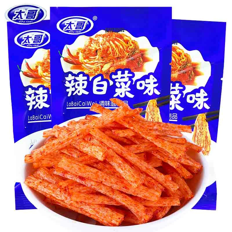 太哥辣白菜鲜辣美味素食嚼劲麻辣小零食校园经典童年辣味辣条老式