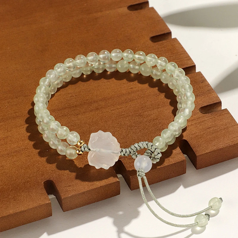 《小城夏天》DL1555葡萄石手链-4+