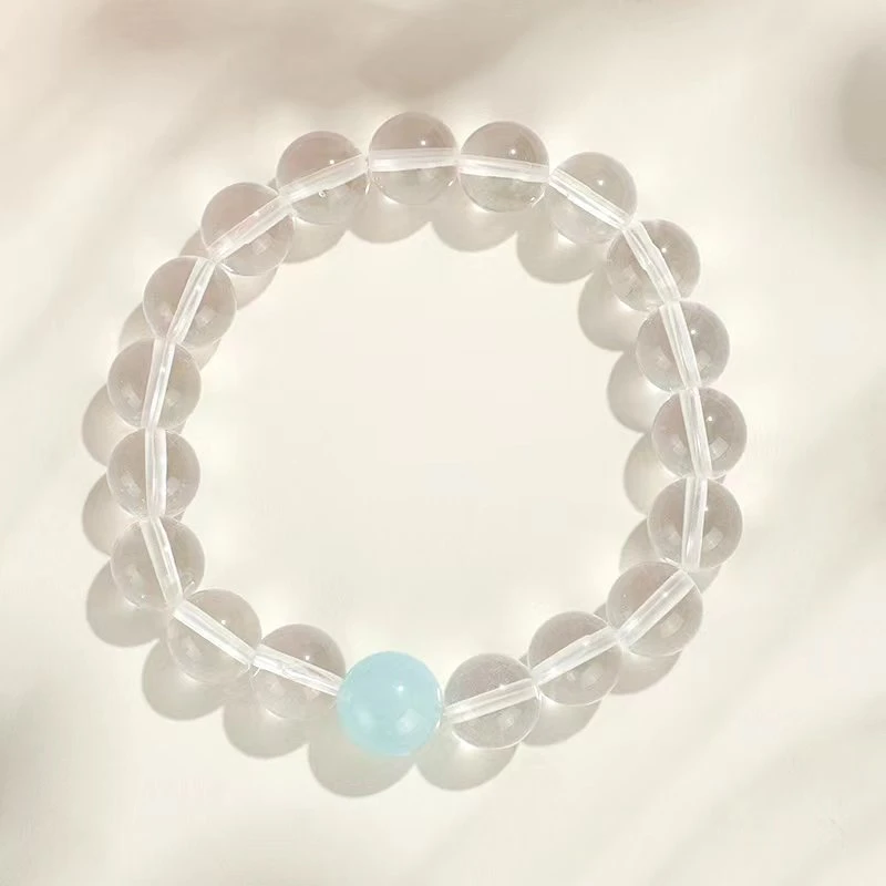 《露思款》白水晶海蓝宝手链DL0964-10