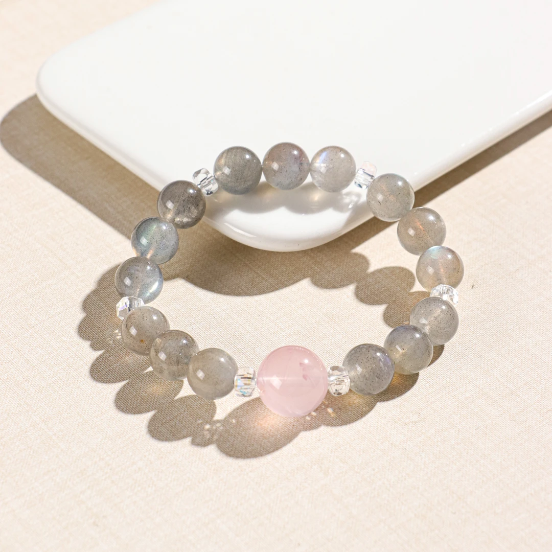 DL1939灰月光粉水路路通手链-9+