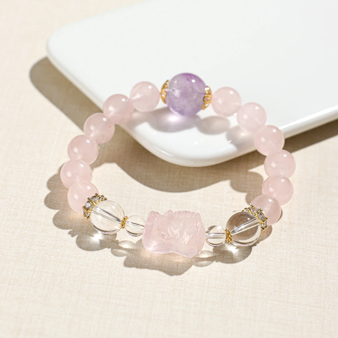 DL1861粉水晶扎基拉姆手链